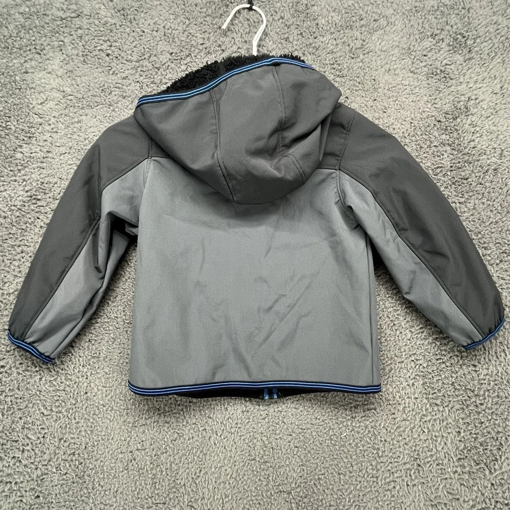 Brand‎ New Gerry Boys XXS Falcon Softshell GRAY  Jacket Coat Full Zip IRON